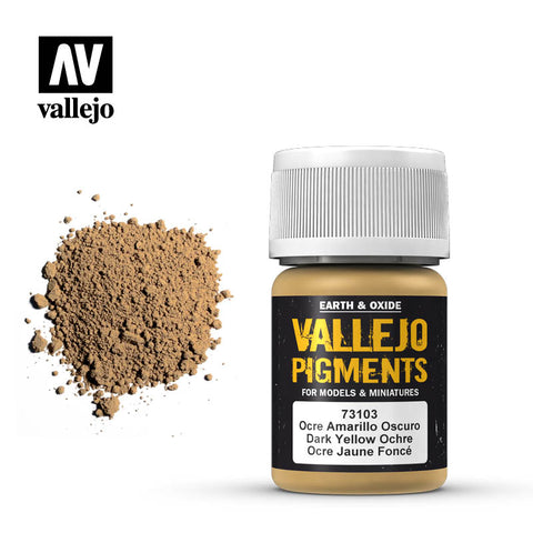 Vallejo Pigments - 103 Dark Yellow Ocre 30ml