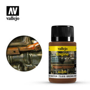 Vallejo Weathering Effects 818 Brown Engine Soot 40ml